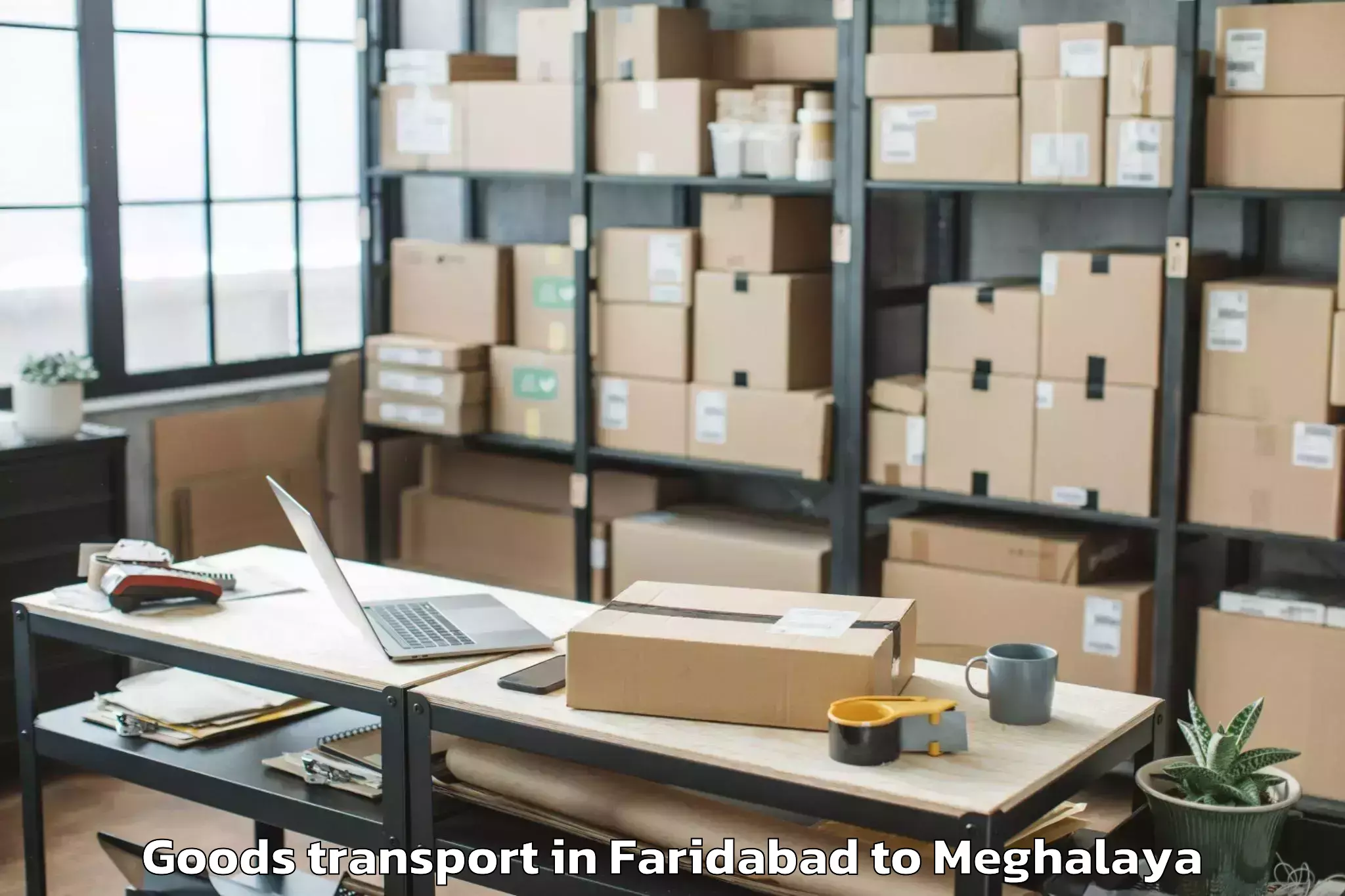 Leading Faridabad to Khliehriat Goods Transport Provider